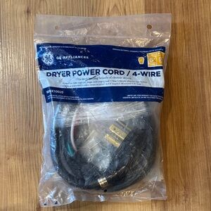 Dryer Power Cord 4-Wire - Black
